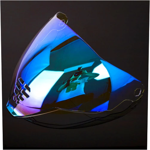LVSENET Helmet Shield for ICON Airflite, Helmet Visor Faceshield Uv-Cut Sunscreen Windshield Faceshield Motorbike Replacement Sun Shield Lens Face Shield Accessories (Revo Blue)
