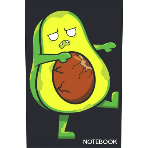 Avocado Publishing JK Notebook: Avocado journal gift with an avocado themed layout and a lined cover panel| 6x9 inches | blank pages | 150 pages
