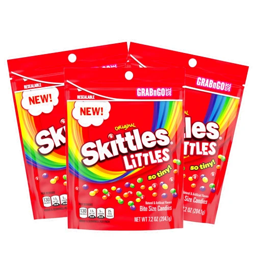 NLS Candy Co. Skittles Littles Original Chewy Candy (Pack of 3)
