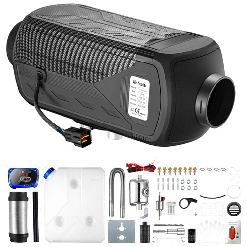 ChuBu Diesel Heater 2KW/5KW/8KW 12V-24V Portable Diesel Air Heater with Muffler, Remote Control, LCD Monitor, Fast Heating Defrost Defog for Campers, Truck, RV, Boat, Garage