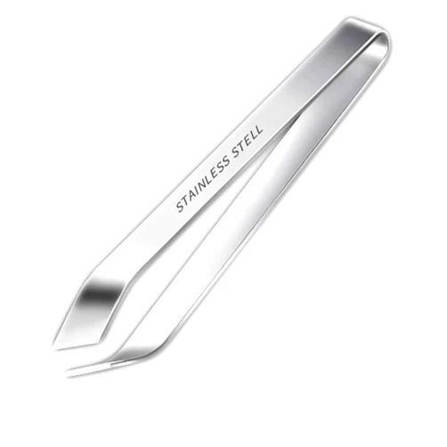 EasyULT Fish Tweezers, Stainless Steel Food Tongs Straight Tweezers Kitchen Tool, Kitchen Hair Bone and Hair Removal Tweezers, Multipurpose Tweezer Food Tongs
