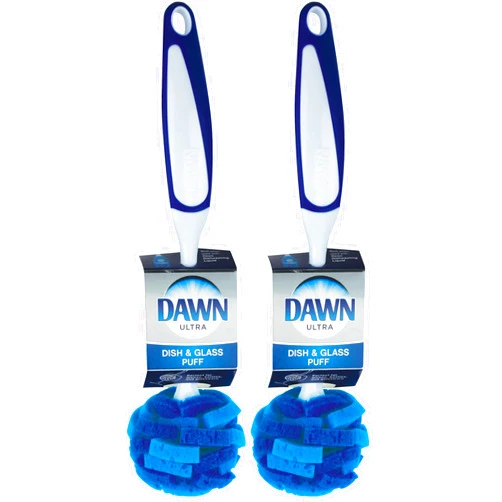 Dawn Ultra Puff Glassware and Dish Cleaning Brush (Pack of 2)