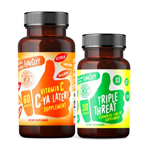 FlavCity Vitamin C & D Supplement Set, C-Ya Later & Triple Threat