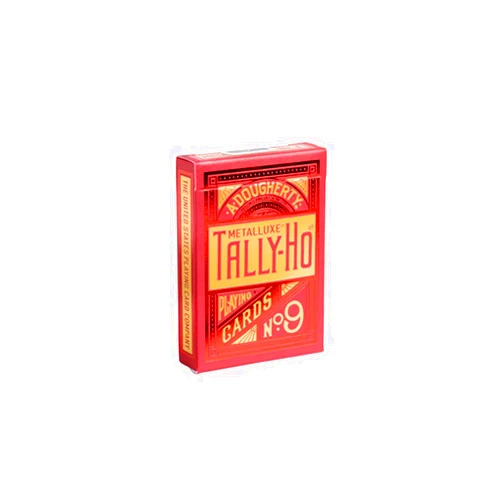 Murphy's Magic Supplies, Inc. Tally-Ho Red (Circle) MetalLuxe Playing Cards by US Playing Cards
