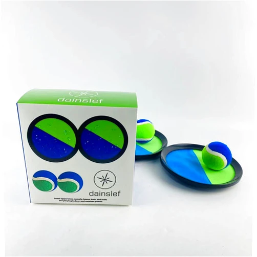 Dainslef. dainslef Game apparatus namely, bases, bats, and balls for playing indoor and outdoor games,Toss and Catch Ball Game Set Outdoor Family Activities Toys Beach Pool Backyard Throw Sticky