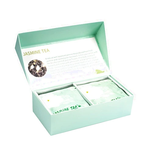 MITEAMO Tea Samplers Herbal Tea Jasmine Green Tea with Floral Fragrance, Small Display Box of 12 Bags, 0 Sugar, 0 Calories