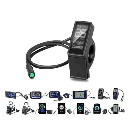 BAFANG LCD Display & Computer for Electric Bike : DM03 Compatible with BAFANG BBS01 BBS02 BBSHD Mid Drive Motor, 8fun Smart Indicator & Meter Control Panel for eBike Conversion Kit