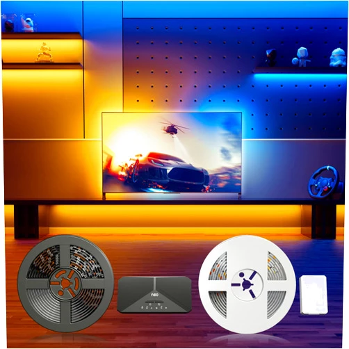Lytmi Fantasy Classic Kit with Neo 2 Sync Box & 65~70” TV LED Backlight & Smart Light Strip, Ambient Lighting Compatible with Alexa & Google Assistant, App Control