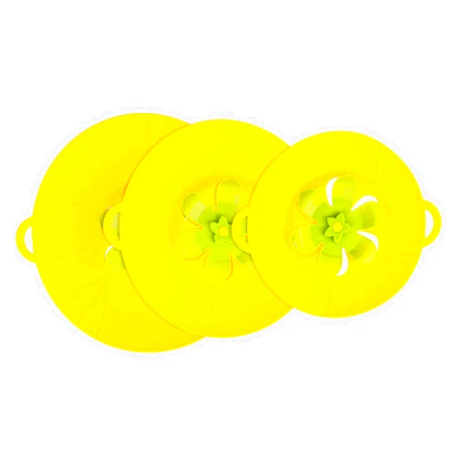 Uprony 3PCS Spill Stopper Lid Cover Boil Over Safeguard Pot Cover Silicone Spill Stopper Lid Multi-Function Lid Cover for Kitchen Cooking