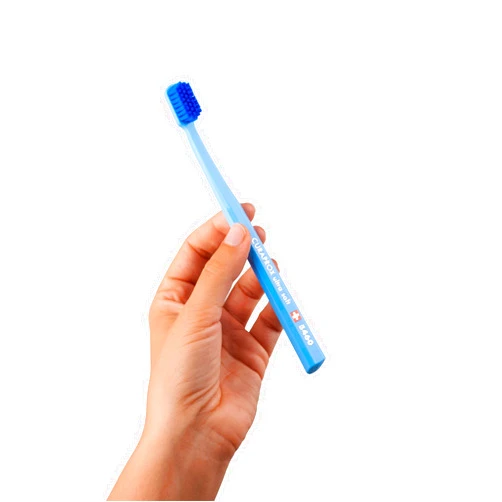 Curaprox CS 5460 Ultra-Soft Toothbrush for Adults with Ultra-Fine Filaments and Compact, Slightly Angled Toothbrush Head for Improved Tooth and Gum Health