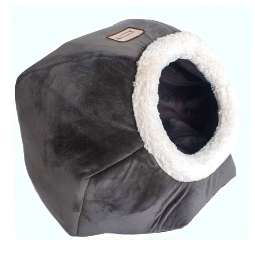 Armarkat Cat Bed Model C80CSH/MB Gray Velvet 18 x 18 x 14