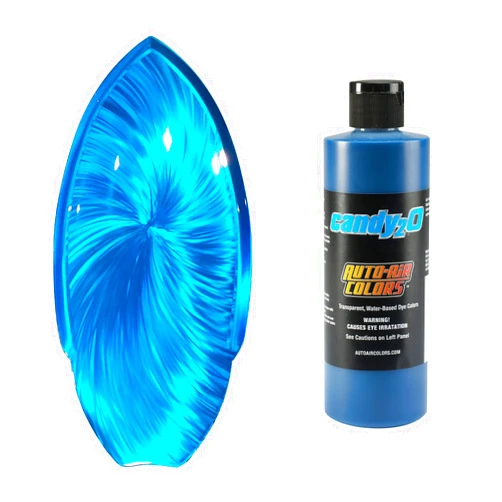 Createx Auto-Air Colors Candy2o Caribe Blue 4657 2oz Waterborne Custom Paints