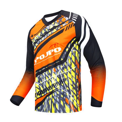 Weimostar Men's Cycling Jersey MTB T Shirt Long Sleeve Mountain Bike Motorcycle Outdoor Bicycle Clothes