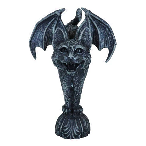Ebros Gift Bizarre Gothic Bat Winged Vampire Tooth Cat Gargoyle Figurine 7