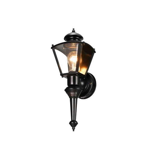 Heath Zenith Heath HZ-4150-BK Zenith Motion-Activated Four-Sided Coach Light, Black Brass