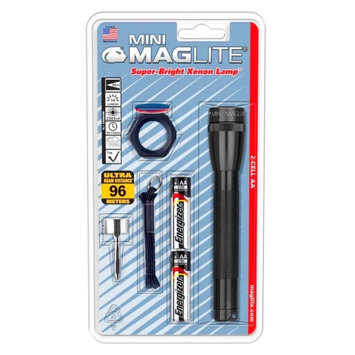 MagLite M2A01CMaglite Mini Incandescent 2-Cell AA Flashlight Combo, Black