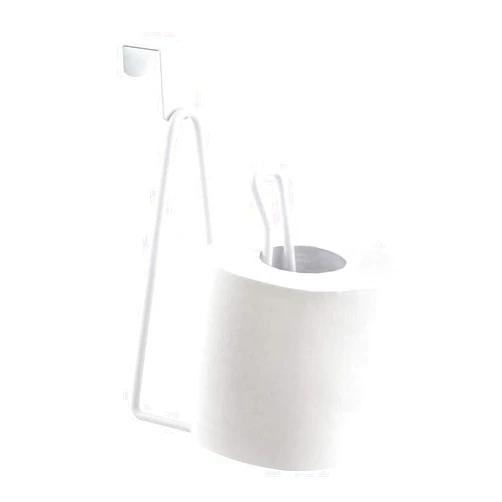 Jorzer Toilet Roll Holder Over The Tank Toilet Tissue Roll Paper Holder Stand Dispenser Reserve for Bathroom Storage and Organization- White, Toilet Paper Holders