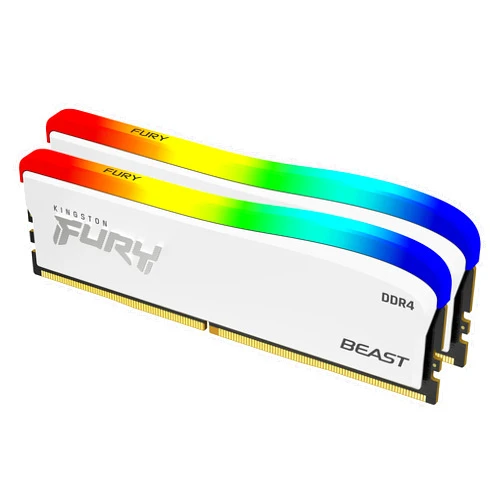 Kingston Technology Fury Beast RGB Special Edition 32GB (2x16GB) 3200MT/s CL16 DDR4 Desktop Memory Kit of 2 | Infrared Syncing | Intel XMP & AMD Ryzen Ready | RGB CTRL Software | KF432C16BWAK2/32