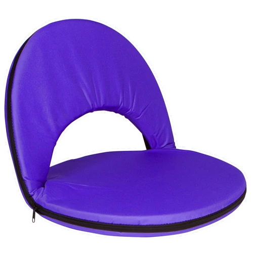 Trademark Innovations Portable Multiuse Adjustable Recliner Stadium Seat, 1 Count (Pack of 1), Purple