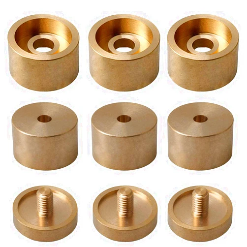 Jiayouy 9Pcs Trumpet Valve Finger Buttons Valve Cap Screw Trumpet Repair Part Golden