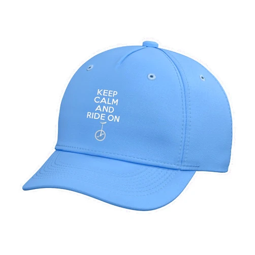 Unicycling Enthusiasts Unicycle Designs Keep Calm and Ride On Unicycling Unicycle Adjustable Baseball Hat
