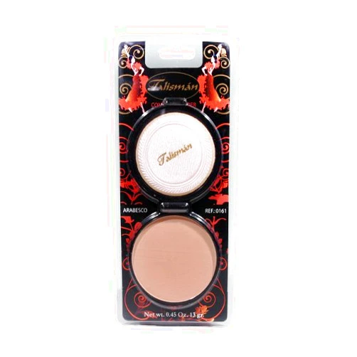 TALISMAN COSMETICS Talisman Cream Powder Natural .45 Oz. With Mirror-Polvo Crema Compacto Con Espej (Arabesco)