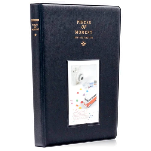 Ablus 128 Pockets Mini Photo Album - Fits for Fujifilm Instax Mini 11 Mini 9 Mini 8 Mini 90 Mini 25, Polaroid Snap PIC-300, Kodak Mini 3-Inch Film(Black)