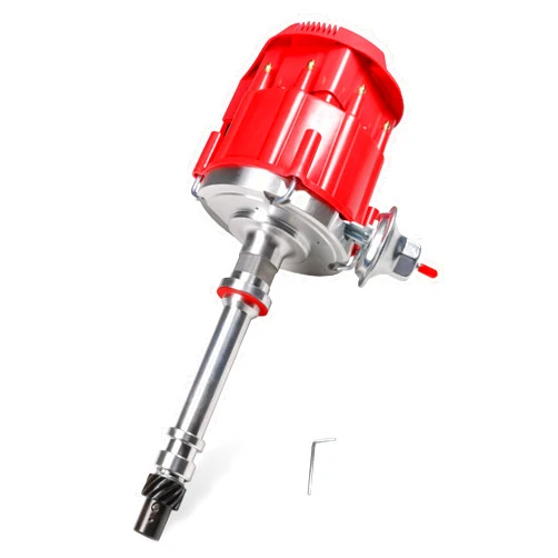 JDMSPEED HEI Distributor Replacement For Chevy SBC BBC 283 305 307 327 350 400 small blocks 396 427 454 big blocks V8 65k Coil 7500RPM Red Cap Super Coil Racing Ignition Distributor Replace JM6500R PE350R