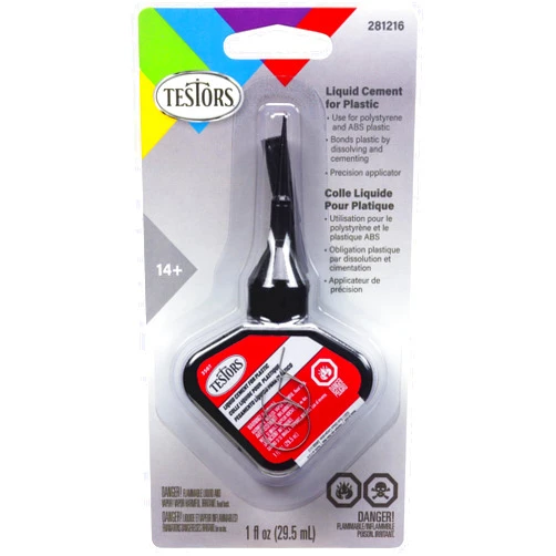 Testors 281216 Liquid Cement for Plastic, 1 Fl Oz
