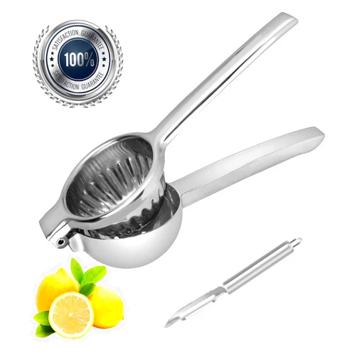 RASSE Lemon Squeezer Stainless Steel - Large Lemon Squeezer Hand Citrus Juicer with Premium Quality Solid Metal Stainless Steel Lemon Squeezer Manual Citrus Press Juicer Lime Squeezer, Lemon Squeezer