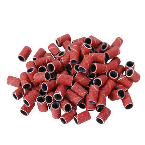 GREEN FABWOOD 100 pcs Professional Sanding Bands for Nail Drill Nail Manicure Sanding Bands Grit File Sand Piece Set (#180)