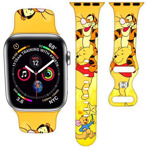 AXCOFYER7 Cartoon Band Compatible with Apple Watch 38mm/40mm/41mm/42mm/44mm/45mm/46mm, Cute Bands Replacement for Apple Watch Series 10 9 8 7 6 5 4 3 SE2, Silicone iWatch Band for Women Men