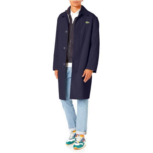 Lacoste Men's Front Pocket Trench Coat