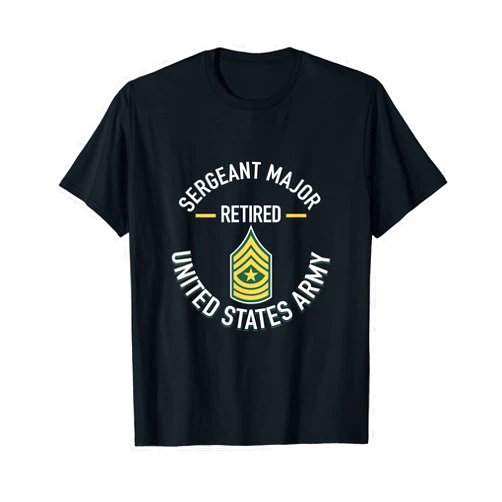 J.Bergsonn U.S. Military Army SGM Retirement Sergeant Major SGM Retired Army Military Retirement Gifts T-Shirt