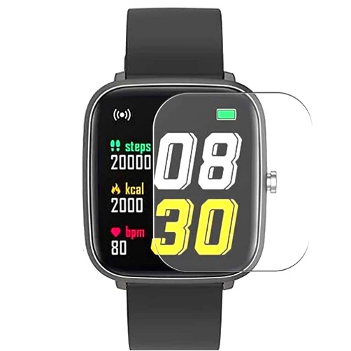Puccy 3 Pack Screen Protector Film, compatible with HuaWise Y18 1.4 Inch Smart Watch smartwatch TPU Guard （ Not Tempered Glass Protectors Case Cover）, Transparent