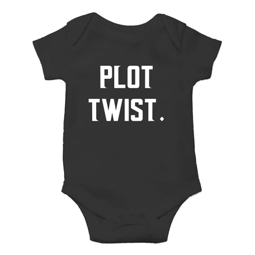 Funnwear Plot Twist - Funny Baby Essentials Bodysuit Romper - Baby Boy Clothes Newborn Girl Outfits
