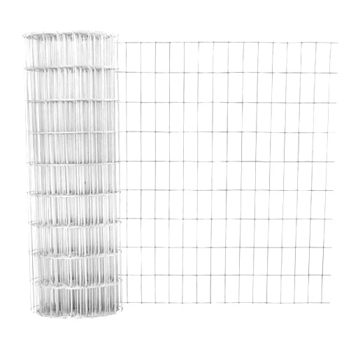 Fencer Wire Welded Wire Fence 12.5 Gauge, Galvanized Welded Fence Wire Roll, Mesh Size 2-Inch x 4-Inch, Hog Wire Fencing Cage, Multiple Use for Home Improvement & Animals Enclosure (2ft. x 50ft.)