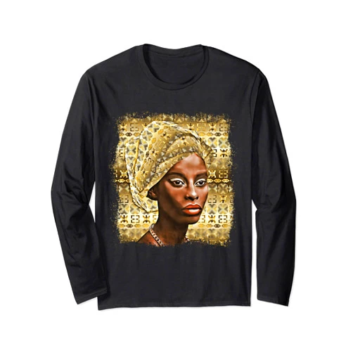 Ethnic,ethnique,étnico,etnies,koningin,prinses, African Queen,Princess,Africa,Woman,Beauty,Ebony,Afrique,BLM Long Sleeve T-Shirt