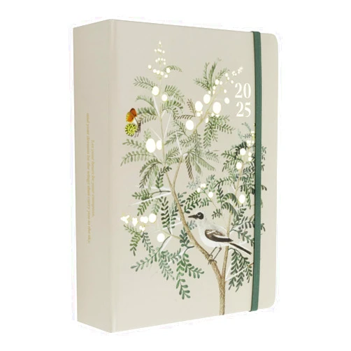 Kokonote Vintage Forest Diary Planner 2024-2025 | 6.3 x 7.8 inches | 17 Months Academic Planner Week To View | August 2024 - December 2025 | Planner 2024-2025 Daily Weekly and Monthly With Stickers