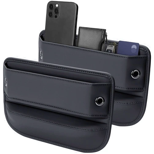 Owntow Premium Leather Car Seat Gap Filler Organizer (0.2”-1.2