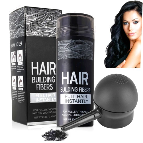 Leyosger Hair Building Fibers for Thinning Hair with Spray Applicator Pump Nozzle, Natural Keratin & Undetectable, Instantly Fuller, Thicker Look, Conceals Hair Loss in Seconds, Hair Powder for Women & Men
