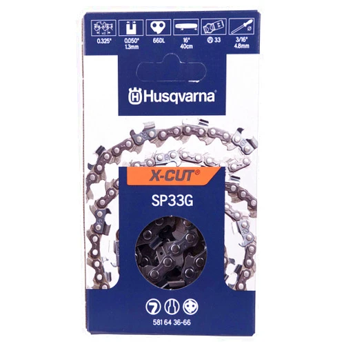 Husqvarna X-Cut SP33G 16 Inch Chainsaw Chain, .325