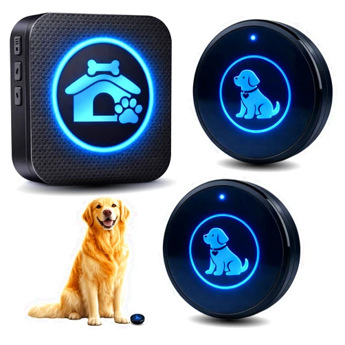 Yoiilifee Dog Door Bell (2026 Self-Illuminating Enhanced Touch) for Potty Training, Wireless Dog Doorbells to Go Outside, 1000 Feet Long Range, IP65 Waterproof, 60 Melodies & Adjustable Volume (2 Buttons)