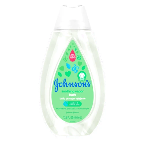 Johnson's Baby Vapor Bath with Soothing Aromas to Relax Babies, Gentle Tear-Free Baby Bath Soothes & Comforts Baby, Hypoallergenic Bath Liquid, Paraben-, Dye- & Sulfate-Free, 13.6 fl. oz
