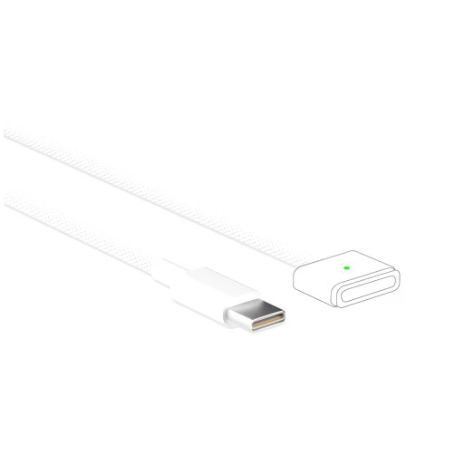 NSPENCM USB-C to Magnetic 3 Cable,Nylon Braided 6FT Fit for Mac Book Pro 2023(M3,M2,14-16 inch),for Mac Book Air 2023/2022(M2)
