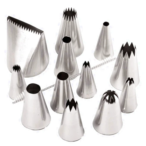 Ateco Jumbo Tip Set , Silver
