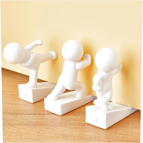 Omoojee Cute Door Stopper, 3 Pcs, Decorative Door Wedge for Home and Office Floor, Decoration Doorstop(Patented)