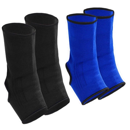 Geyoga 2 Pairs Compression Ankle Sleeve Muay Thai Foot Brace Boxing Ankle Braces for Men Breathable Ankle Support for Women Ankle Wraps Support for Martial Arts Kickboxing Gym Running, L Size