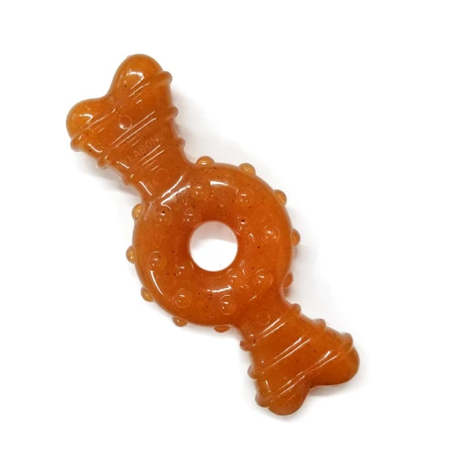 Nylabone Ring Bone Chew Toy for Puppies, Puppy Teething Toys, Chicken Flavor, Medium - Up to 35 Ibs, 1 Count