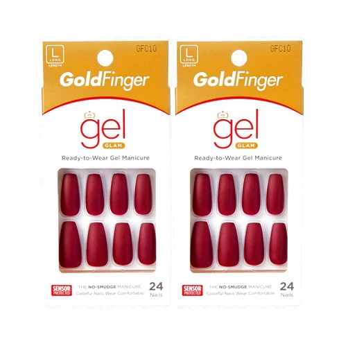 Kiss Gold Finger Gel Glam GFC10 (2 PACK)